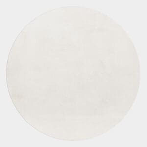 Rundt cream tæppe