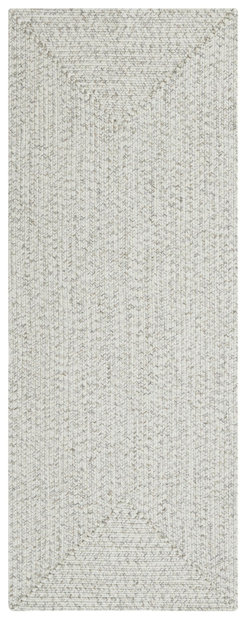 Braided tæppe i farven Lys Mélange lavet af 100% Polypropylen med en bagside af Polypropylen