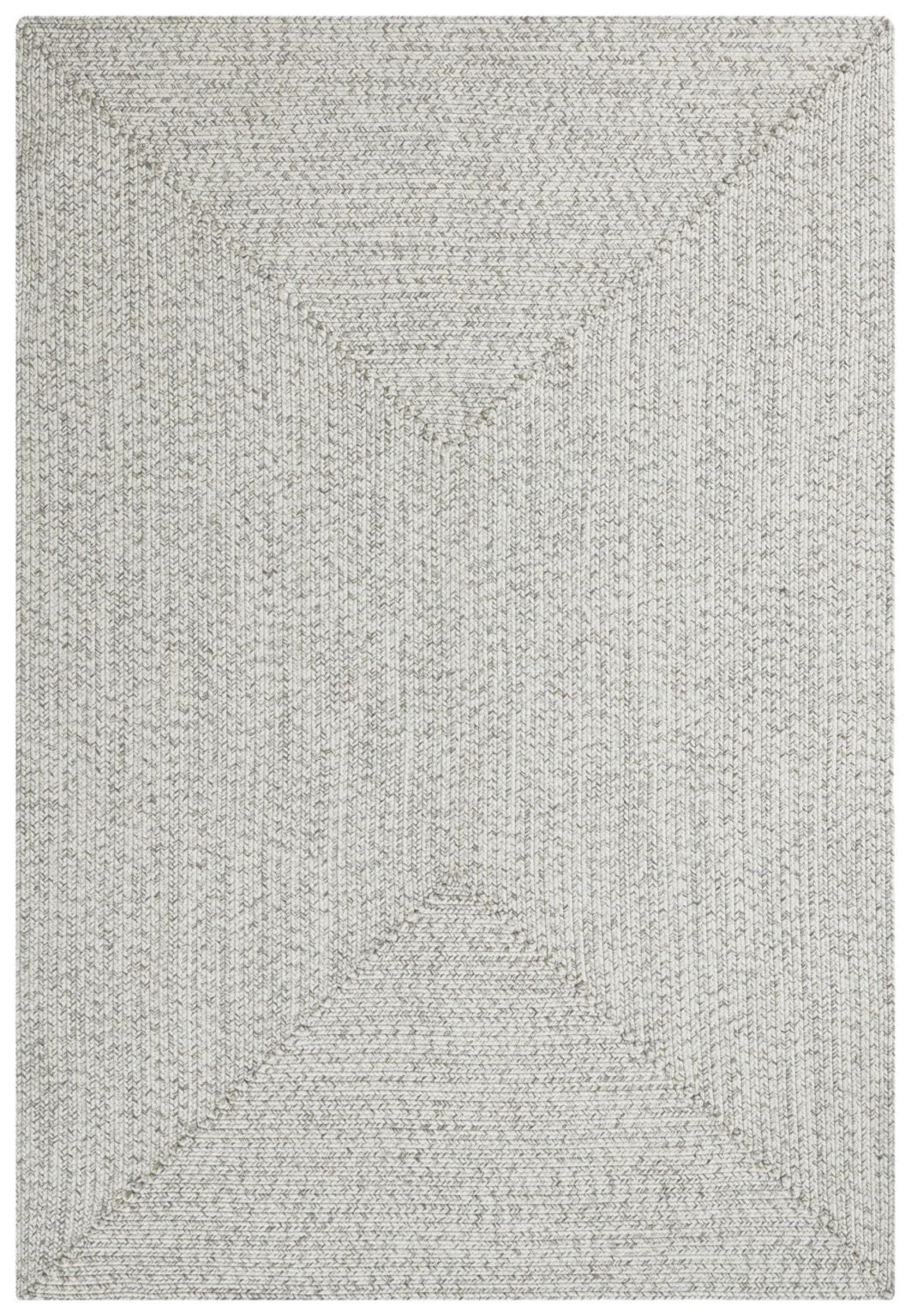 Braided tæppe i farven Lys Mélange lavet af 100% Polypropylen med en bagside af Polypropylen