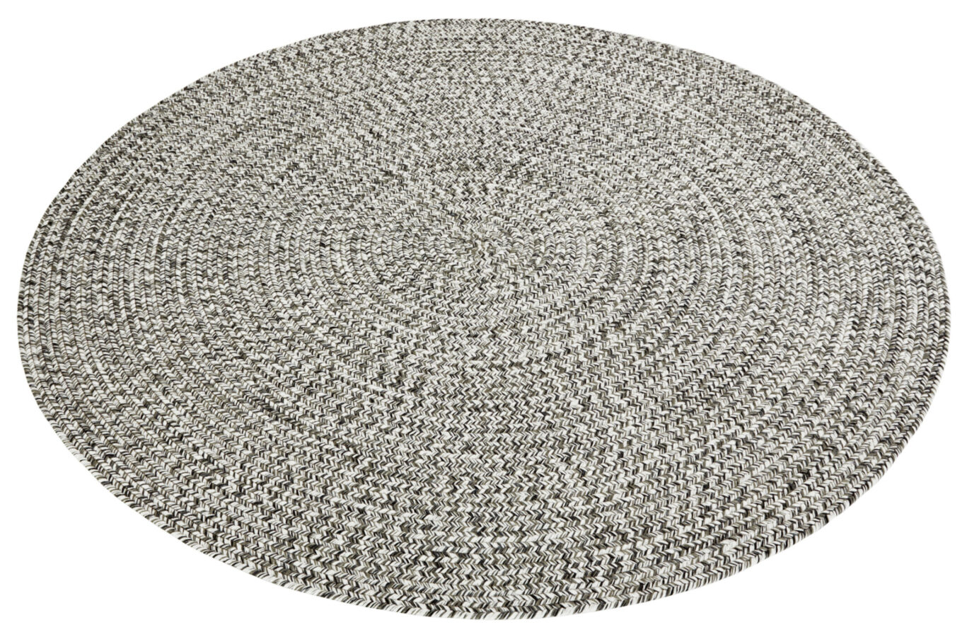 Braided tæppe i farven Mélange lavet af 100% Polypropylen med en bagside af Polypropylen