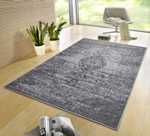 Gloria tæppe i farven Grå lavet af 100% Polypropylen med en bagside af Jute