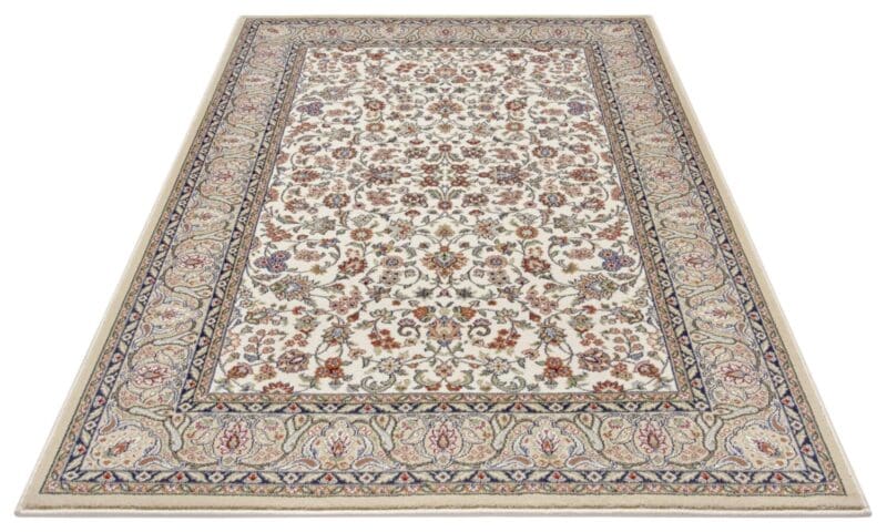 Herat tæppe i farven Beige Creme lavet af 100% Polypropylene-Heatset med en bagside af Jute