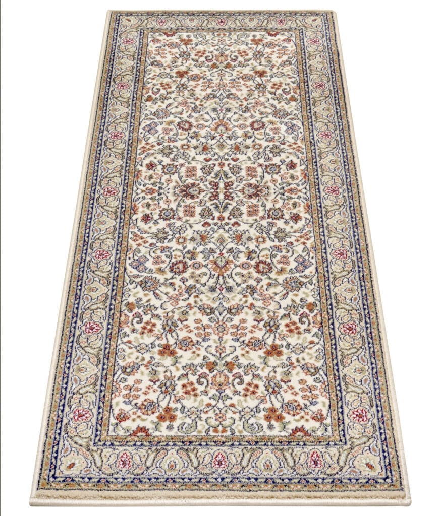 Herat tæppe i farven Beige Creme lavet af 100% Polypropylene-Heatset med en bagside af Jute