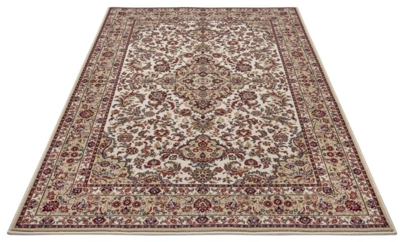 Herat tæppe i farven Beige Creme lavet af 100% Polypropylene-Heatset med en bagside af Jute