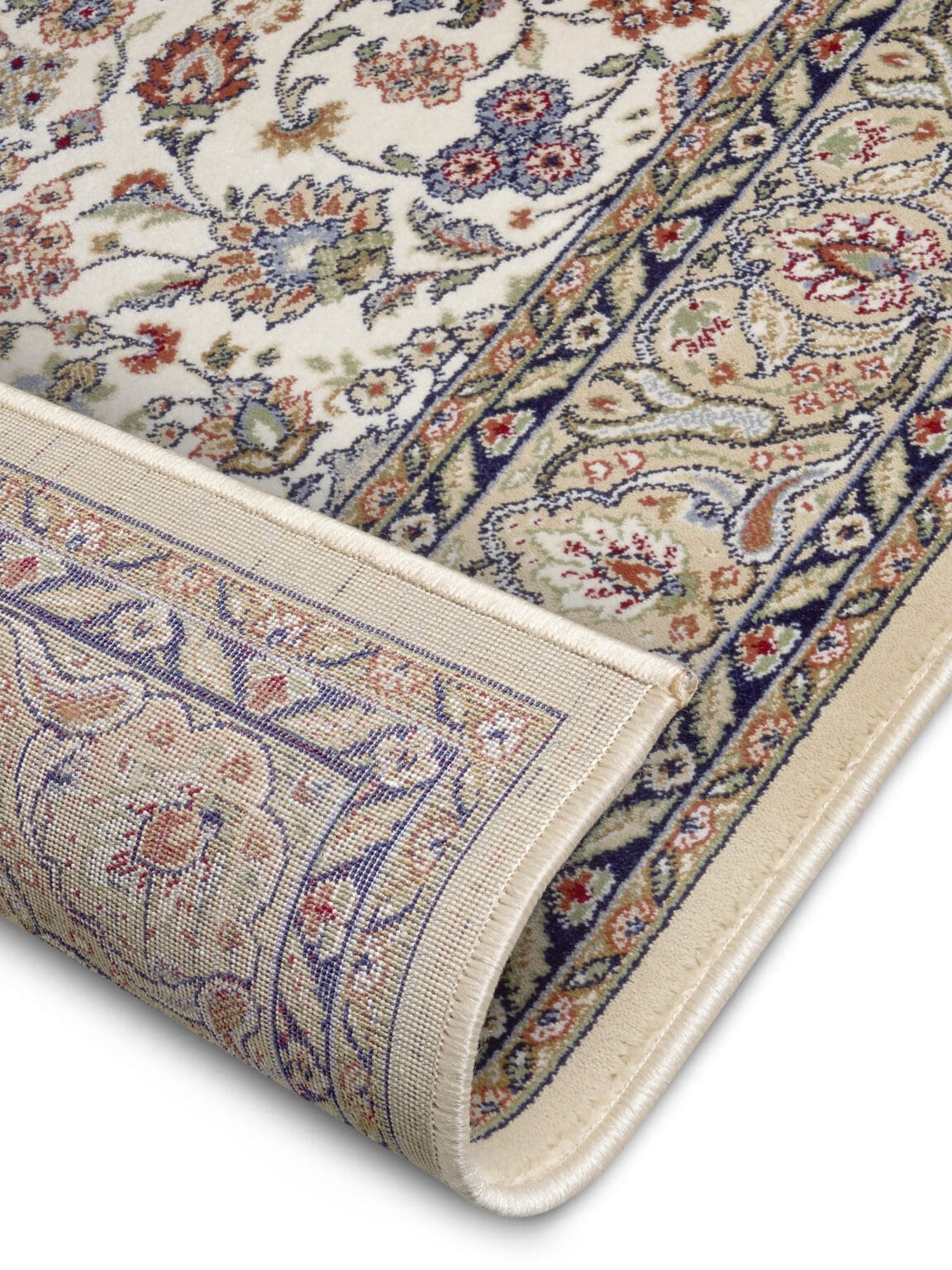 Herat tæppe i farven Beige Creme lavet af 100% Polypropylene-Heatset med en bagside af Jute