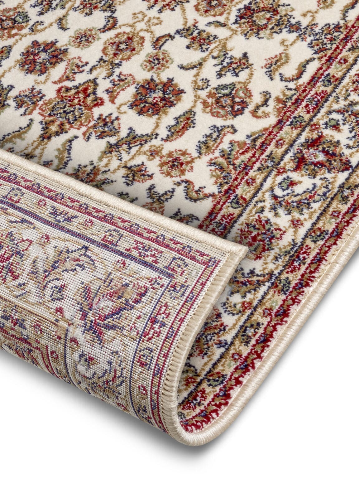 Herat tæppe i farven Beige Creme lavet af 100% Polypropylene-Heatset med en bagside af Jute