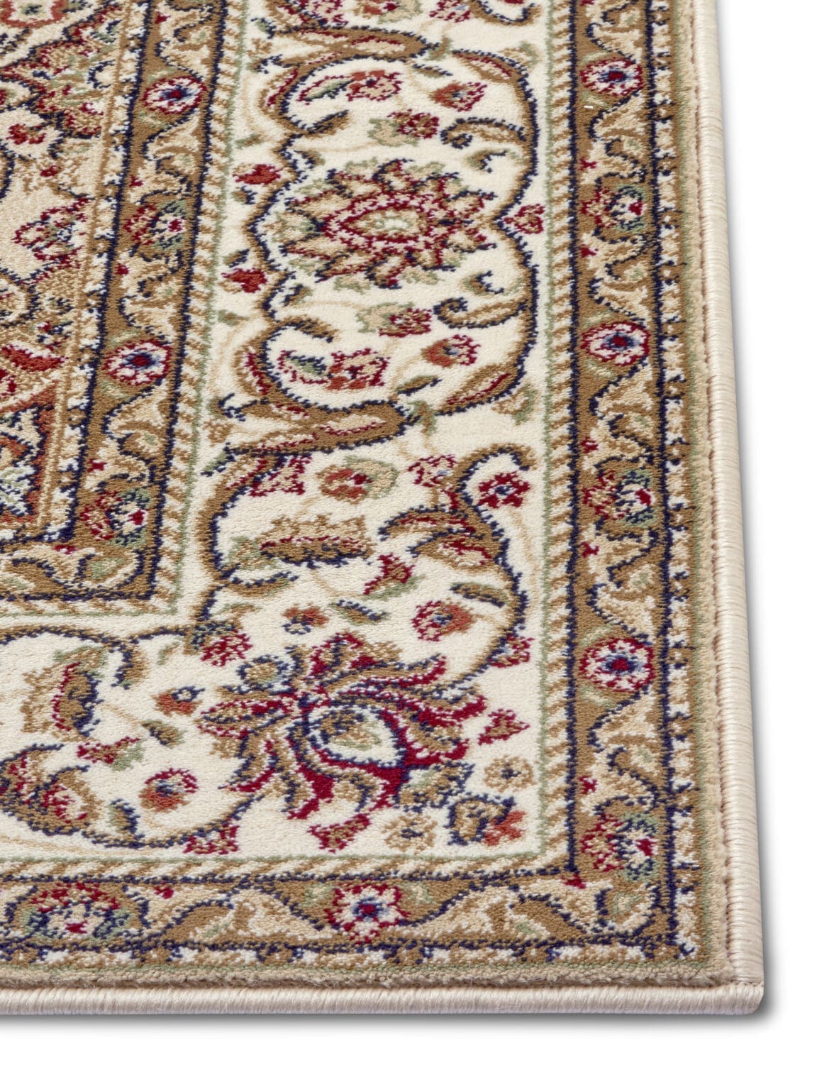 Herat tæppe i farven Beige Creme lavet af 100% Polypropylene-Heatset med en bagside af Jute