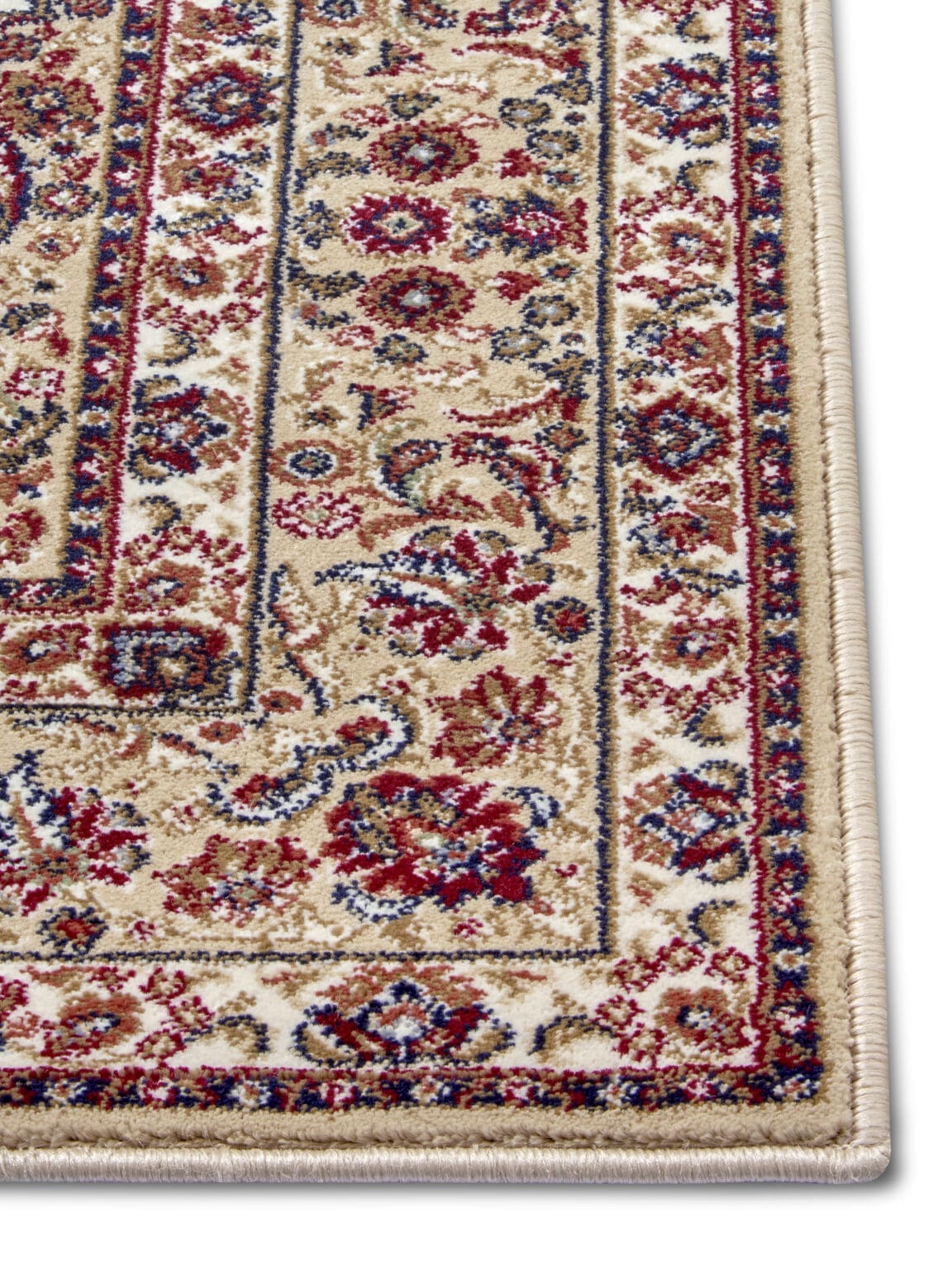 Herat tæppe i farven Beige Creme lavet af 100% Polypropylene-Heatset med en bagside af Jute