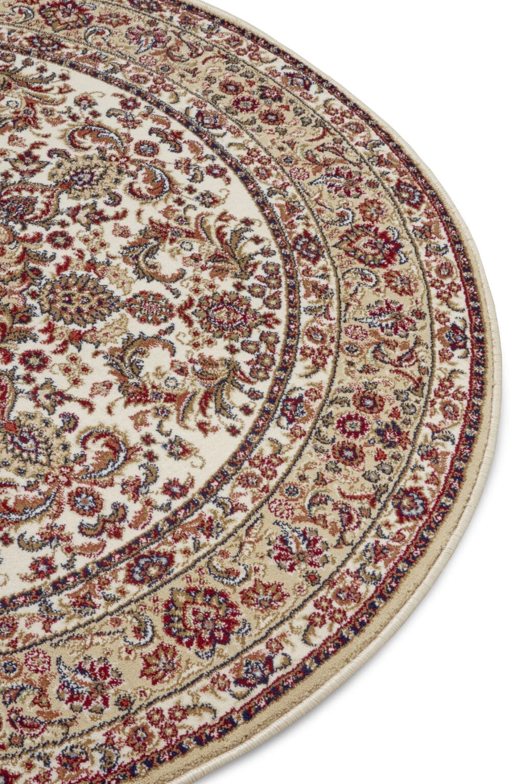 Herat tæppe i farven Beige Creme lavet af 100% Polypropylene-Heatset med en bagside af Jute