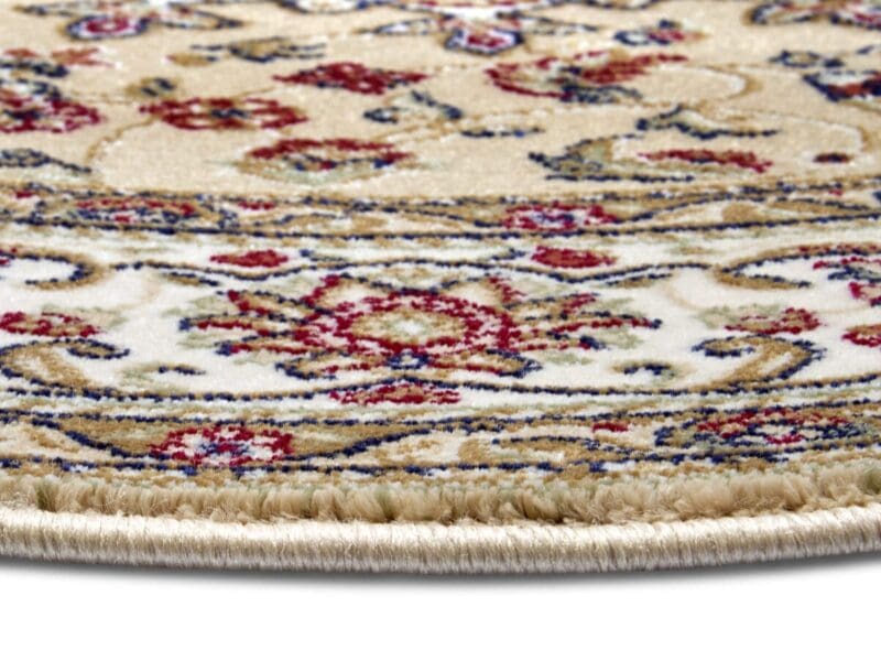Herat tæppe i farven Beige Creme lavet af 100% Polypropylene-Heatset med en bagside af Jute