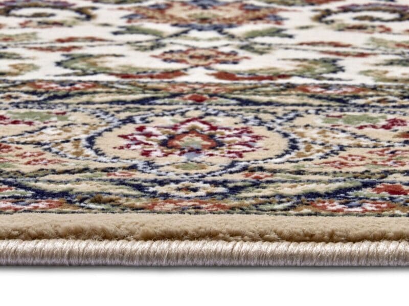Herat tæppe i farven Beige Creme lavet af 100% Polypropylene-Heatset med en bagside af Jute