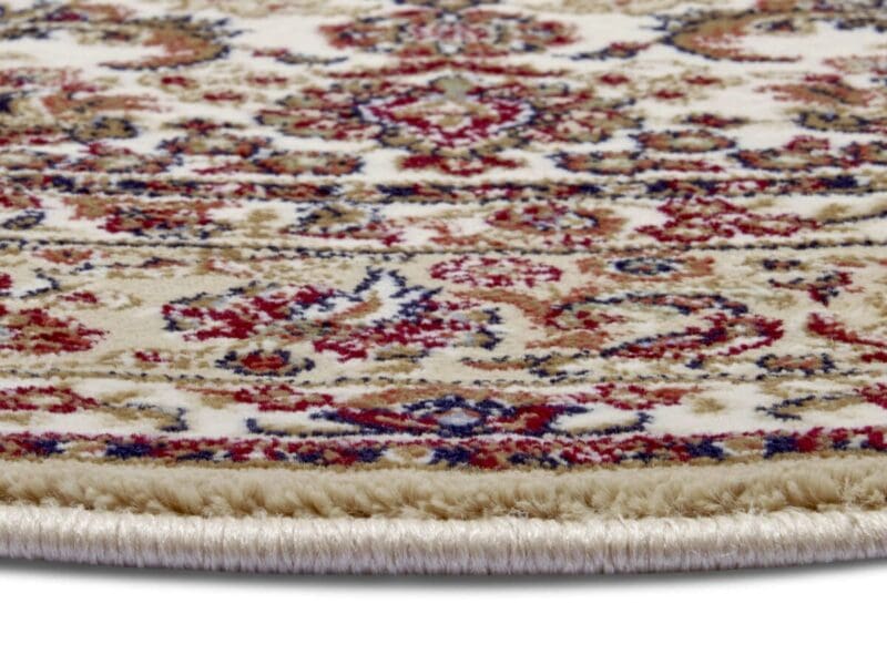 Herat tæppe i farven Beige Creme lavet af 100% Polypropylene-Heatset med en bagside af Jute