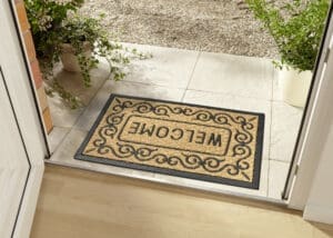 Mix Måttes tæppe i farven Cocos lavet af 100% Coconut med en bagside af 100% Latex