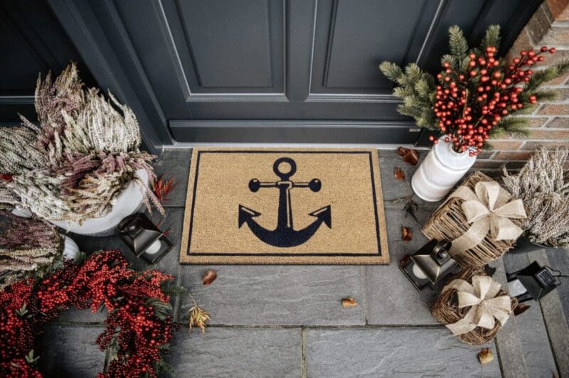 Mix Måttes tæppe i farven Cocos lavet af 100% Coconut med en bagside af 100% PVC