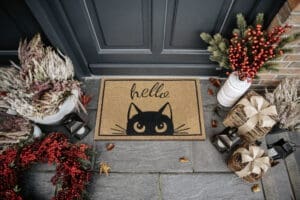 Mix Måttes tæppe i farven Cocos lavet af 100% Coconut med en bagside af 100% PVC