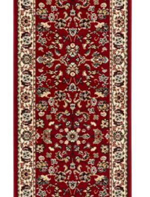 Velours Vintage løber - Rød