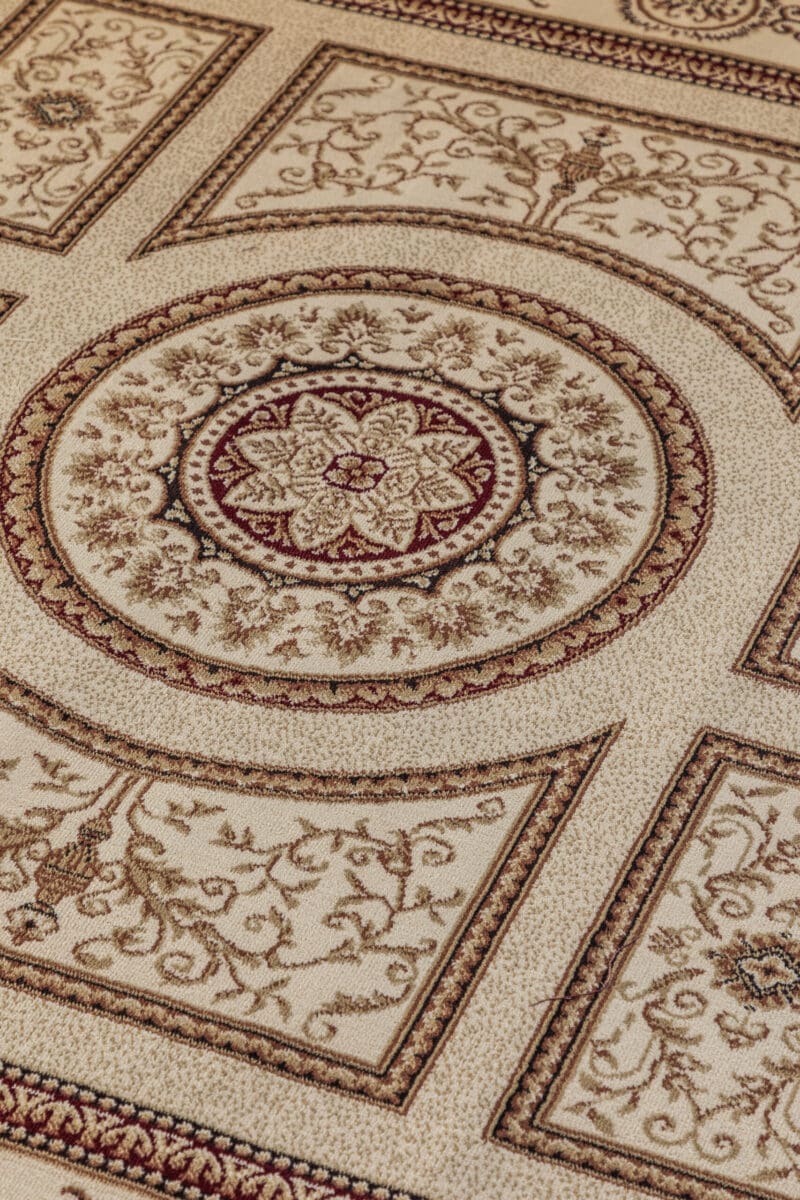 Orientalsk tæppe - Guzara Cream - Image 6