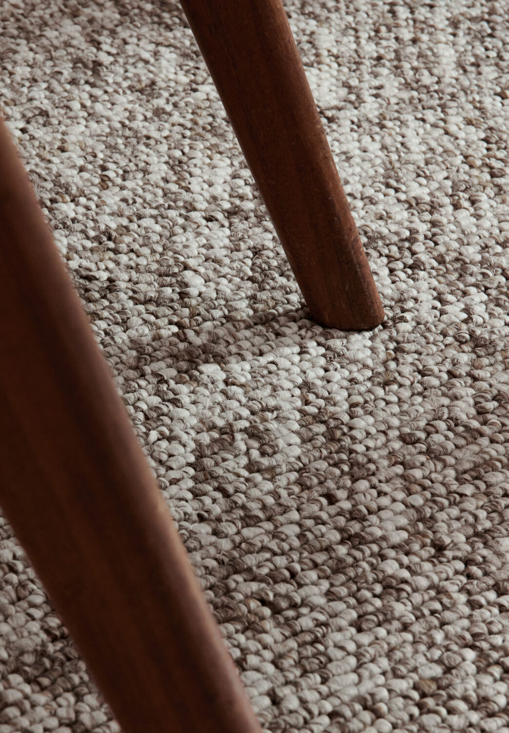 Moderne Rocco Tæppe – Brun i Uld-Look - Billede 3