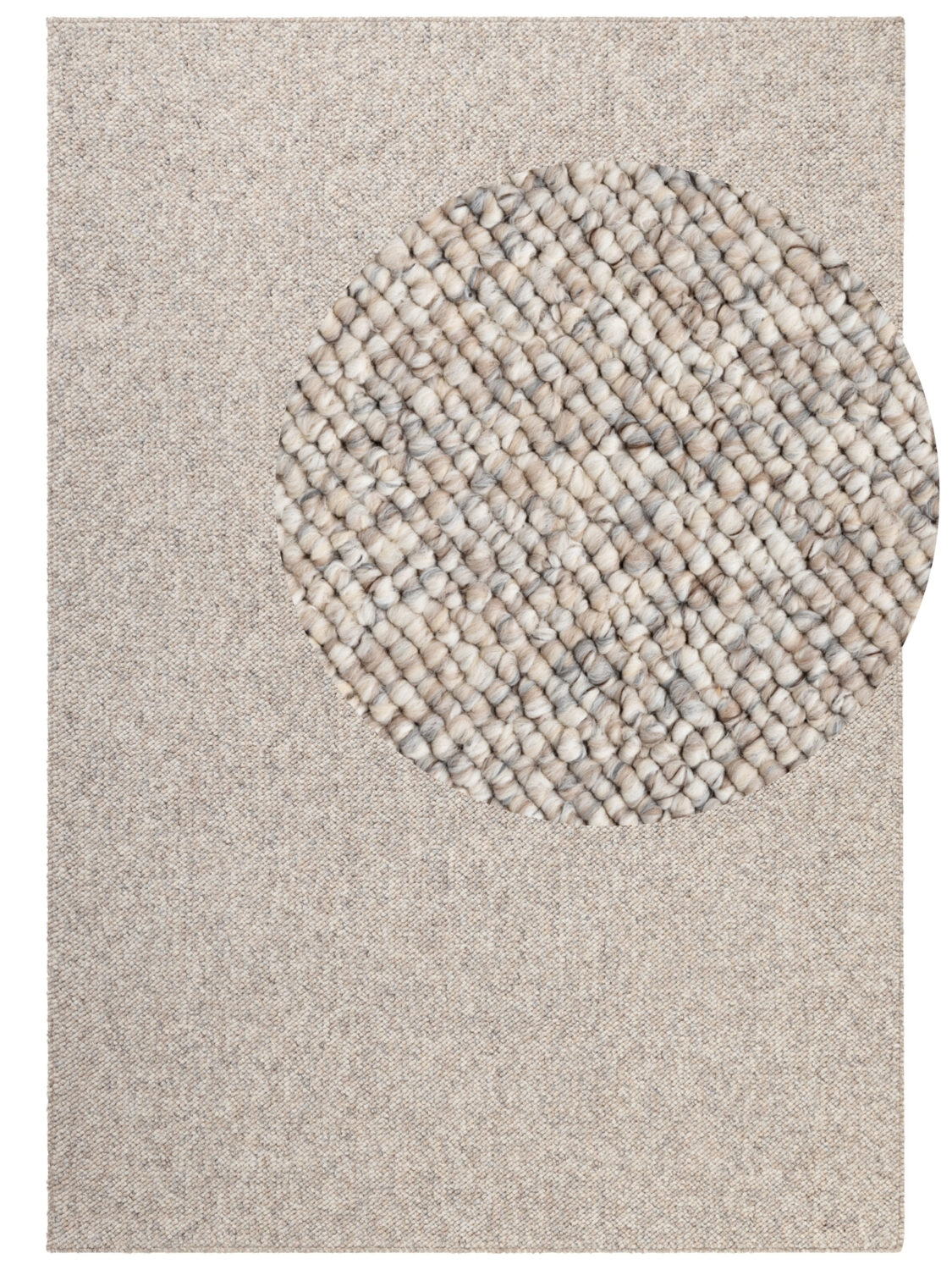 Moderne Rocco Tæppe – Cream-multi i Uld-Look - Billede 9