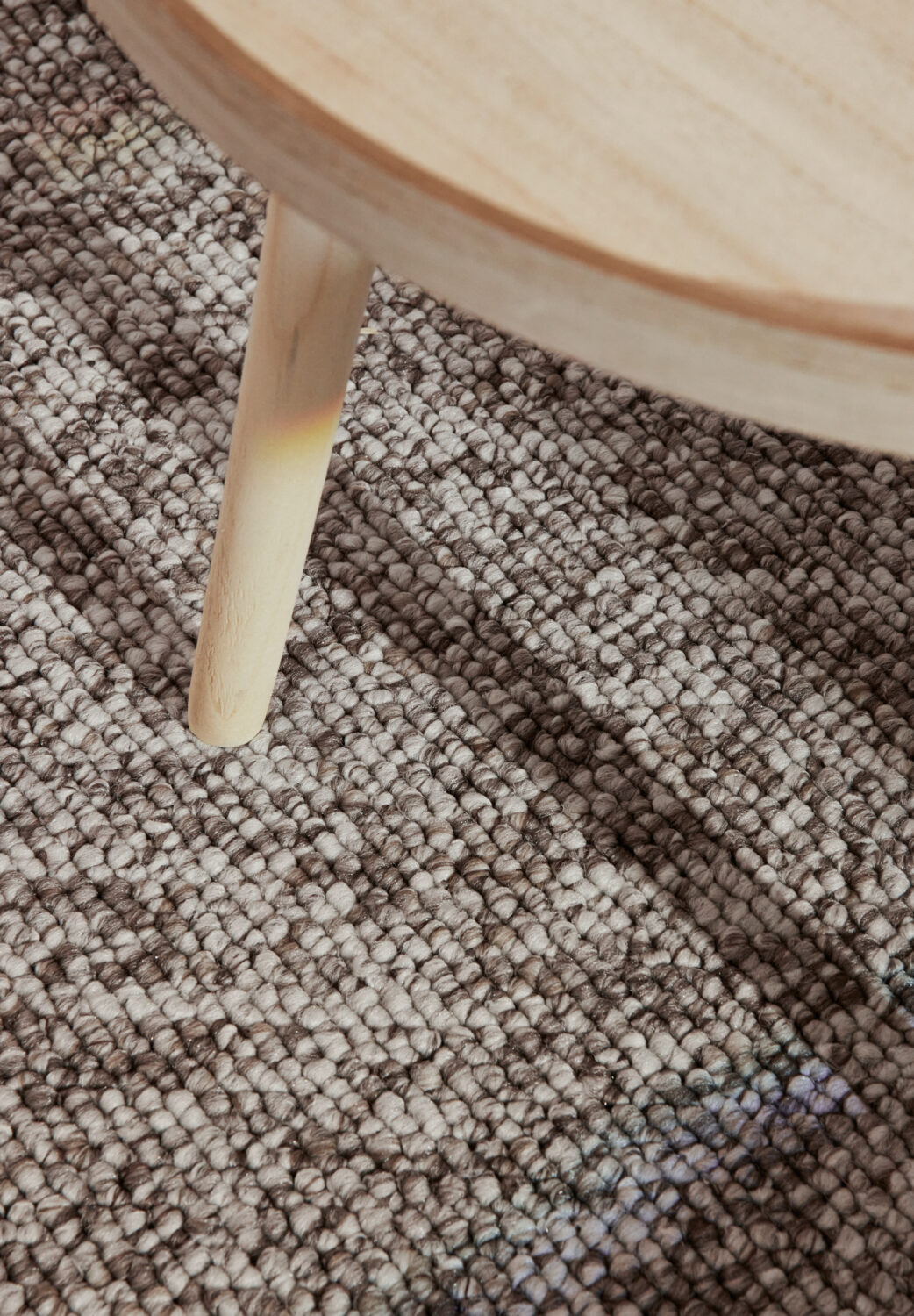 Moderne Rocco Tæppe – Brun i Uld-Look - Billede 9