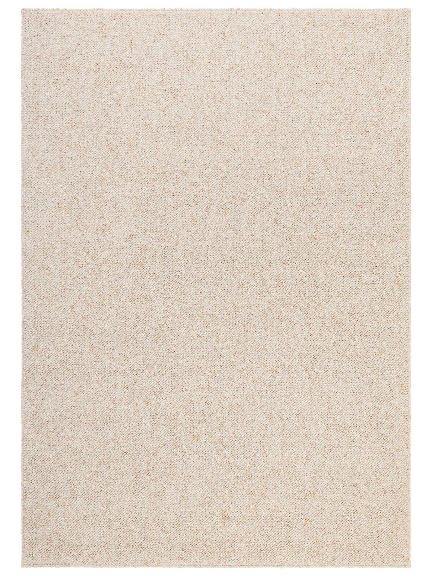 Moderne Rocco Tæppe – Cream i Uld-Look