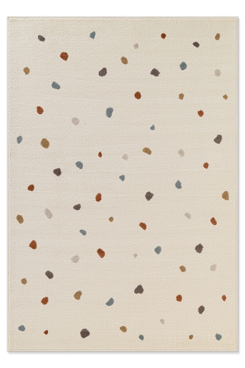 Børnetæppe - Funny Dots Cream-multi