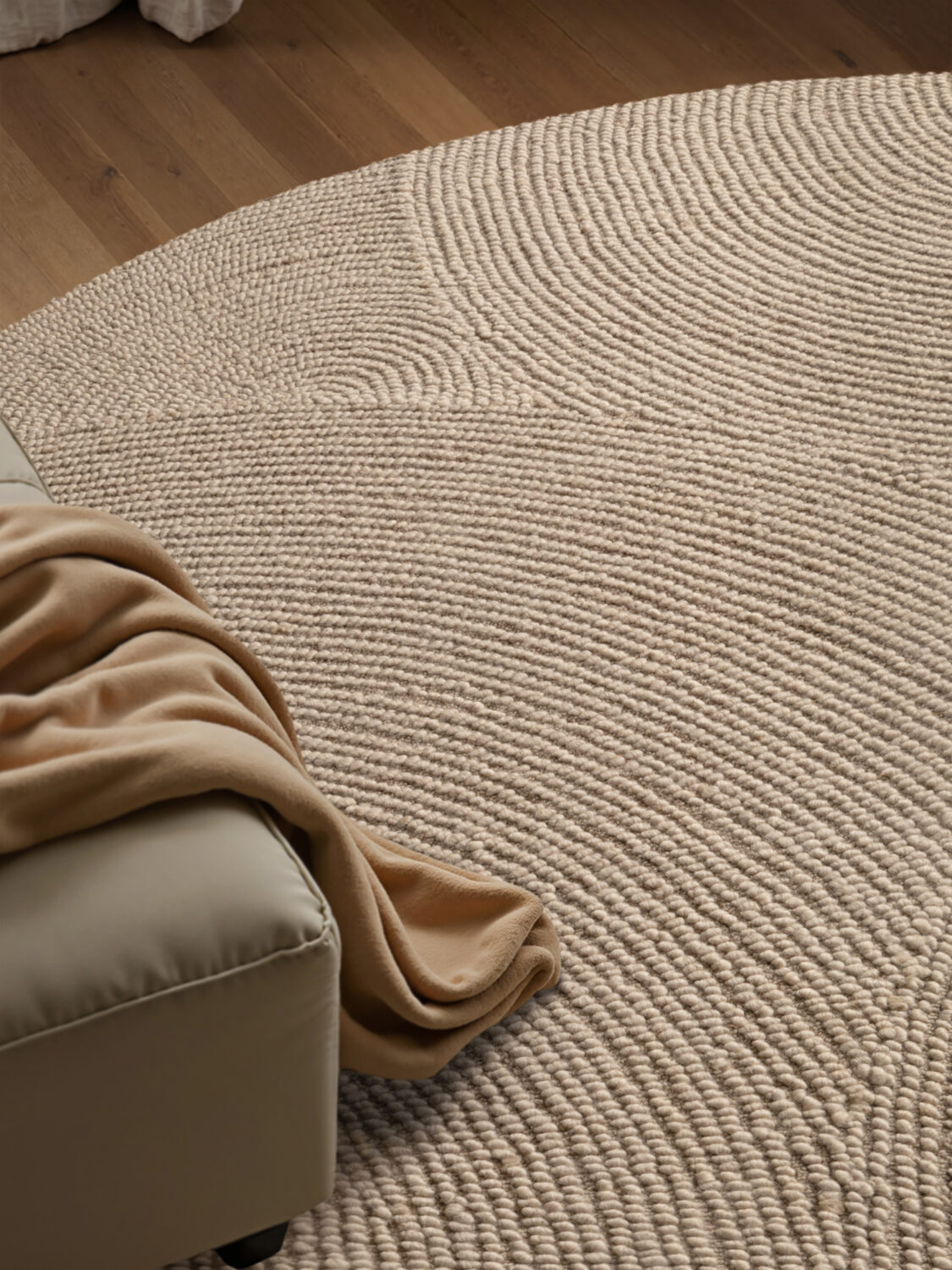 Hanse Home Calmio Uldtæppe - Lysbeige - Billede 5
