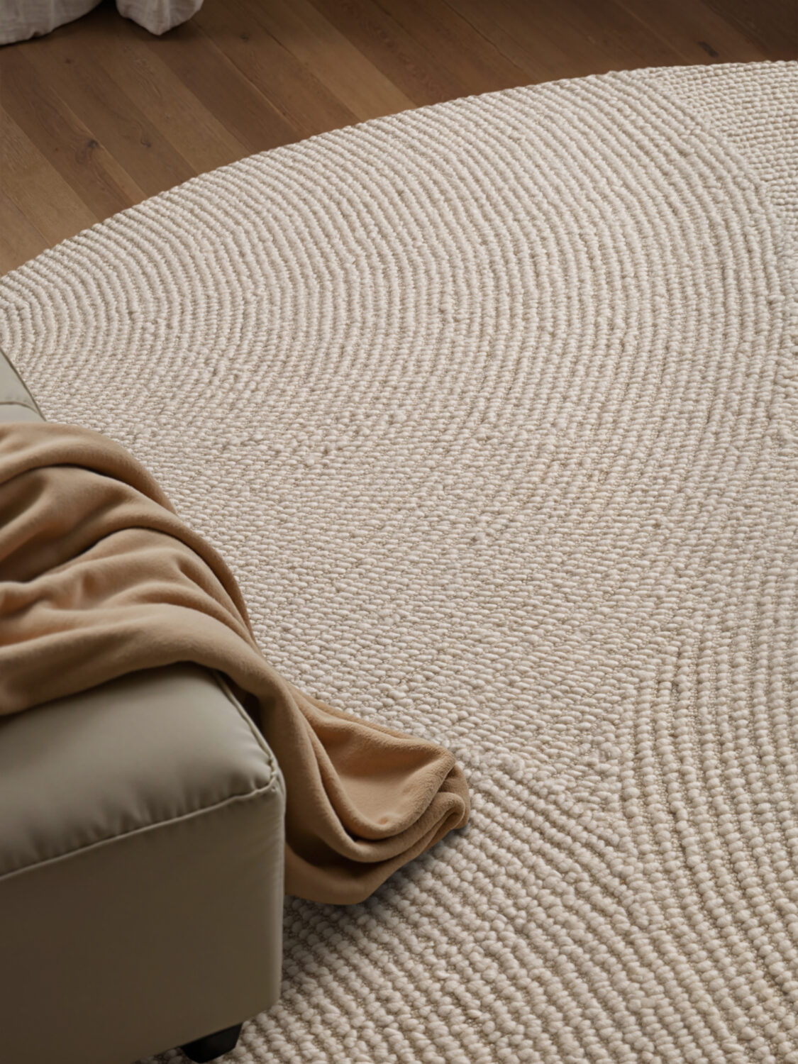 Hanse Home Calmio Uldtæppe - Natural-Hvid - Billede 5