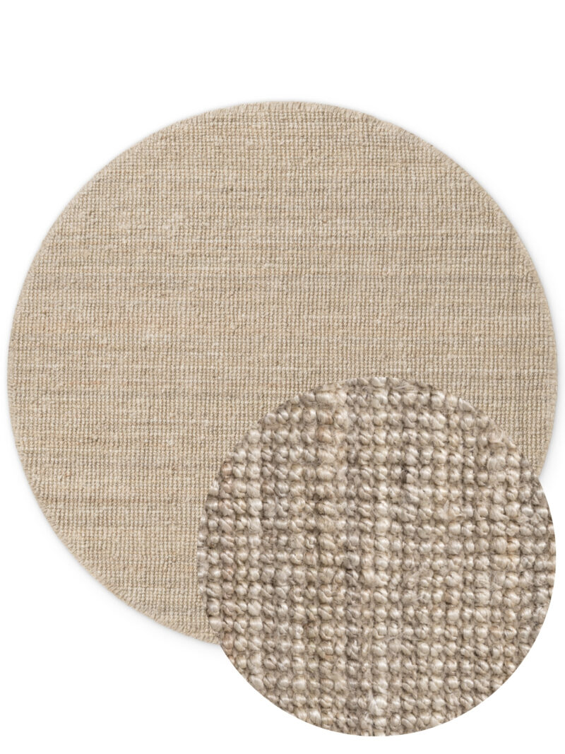 Jutetæppe -  Jaipur Natural Ivorywhite rund - Billede 2