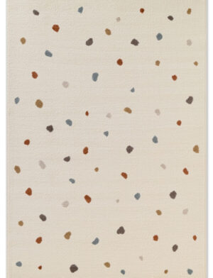 Børnetæppe - Funny Dots Cream-multi