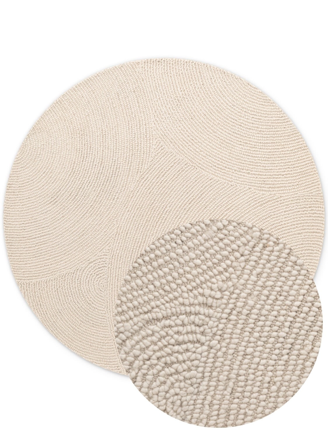 Hanse Home Calmio Uldtæppe - Natural-Hvid - Billede 3