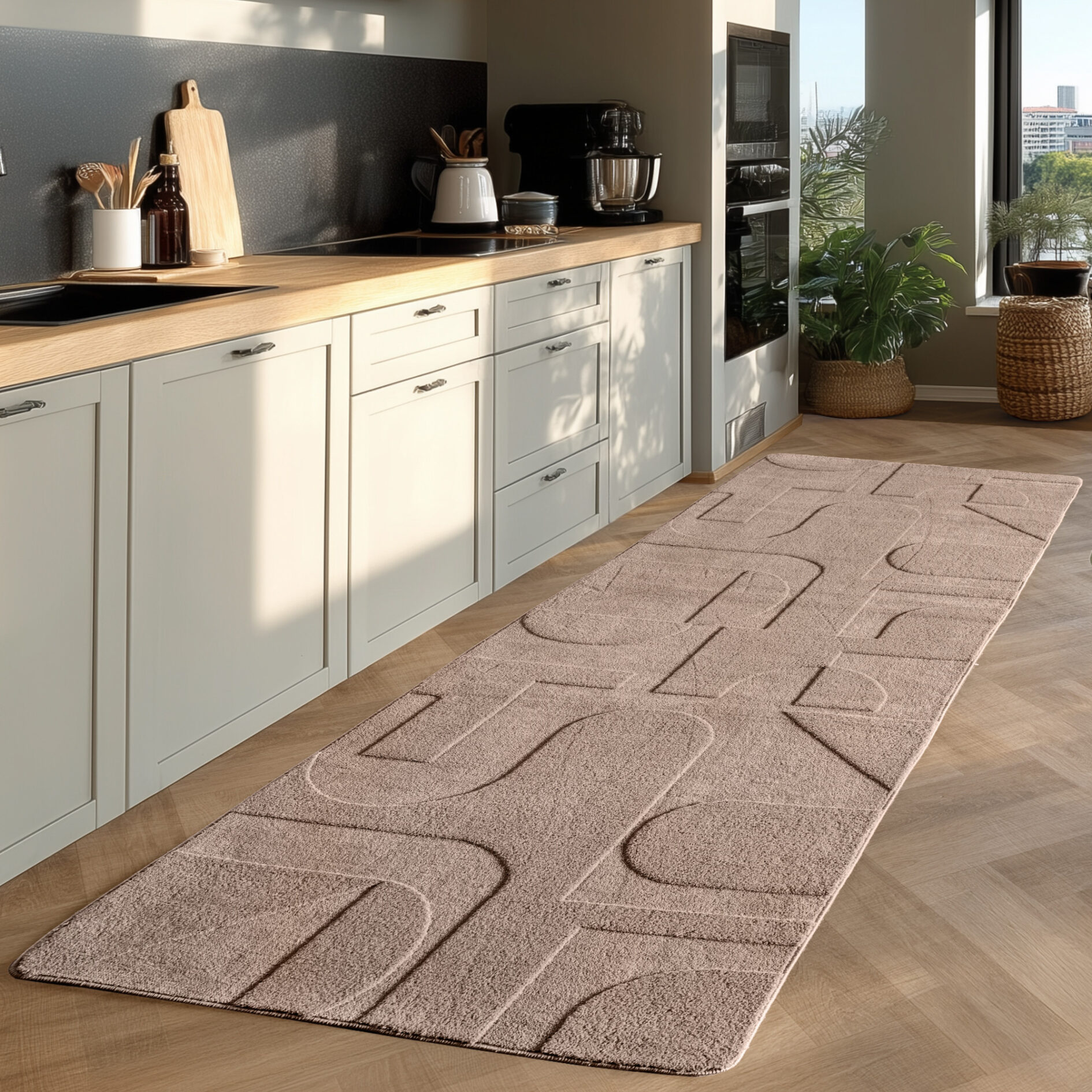 Moderne tæppe - Pompei 1614 Beige - Billede 3