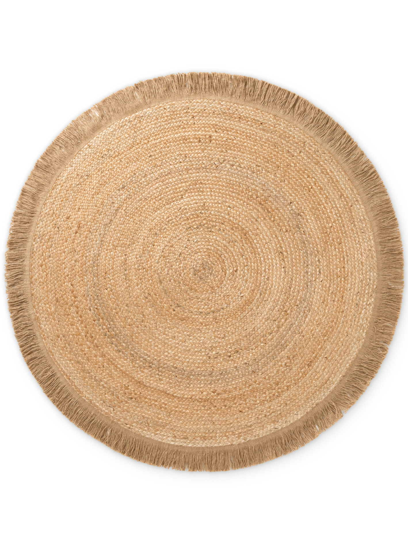 Hanse Home Flettet Jute tæppe rund Nuru - Natural guld - Billede 2