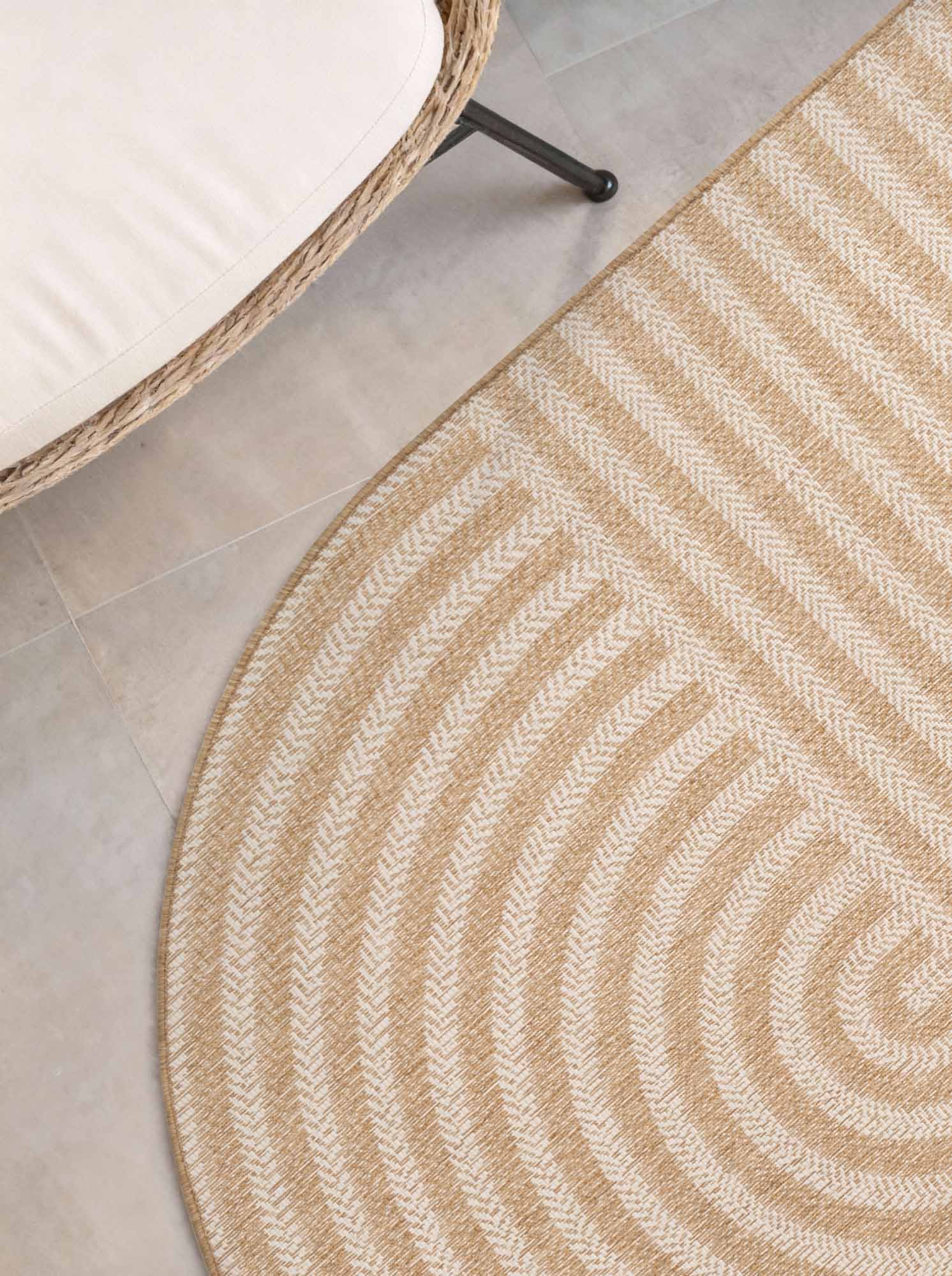 Ted Baker Haringey Woodfield Jute hvid 160x230 cm oval - Billede 3