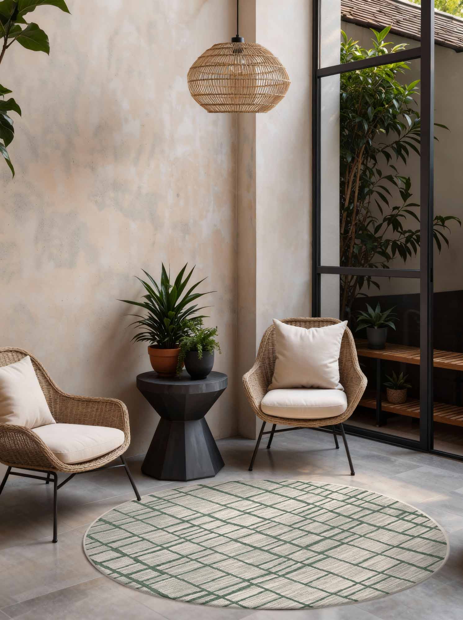 Ted Baker Haringey Crouch rund - Grøn-hvid - Billede 4