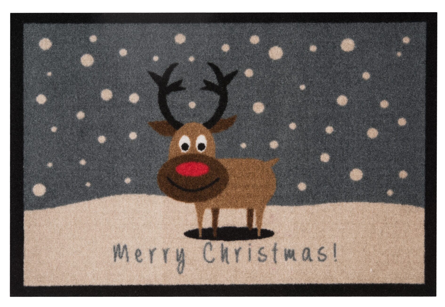 Design dørmåtte - Merry Christmas Reindeer 40x60 - Billede 2