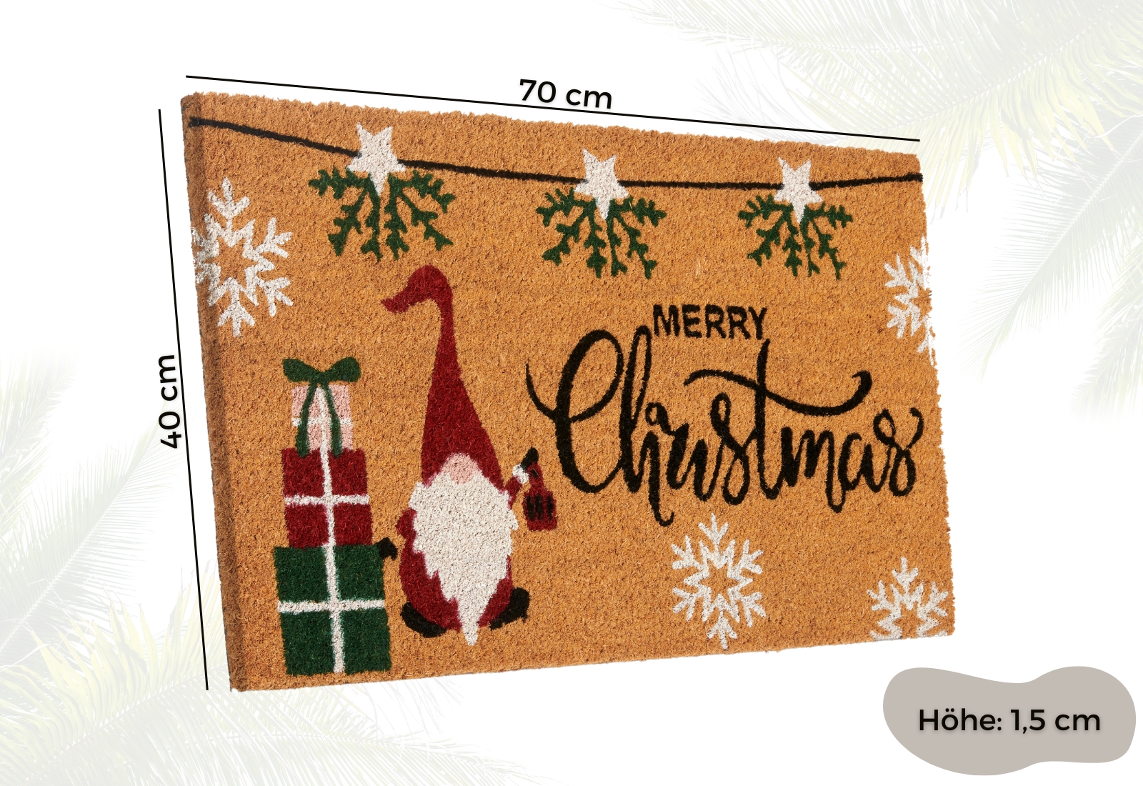 Hanse Home Mix Mats dørmåtte - Cocos Merry Christmas Gifts - Billede 4