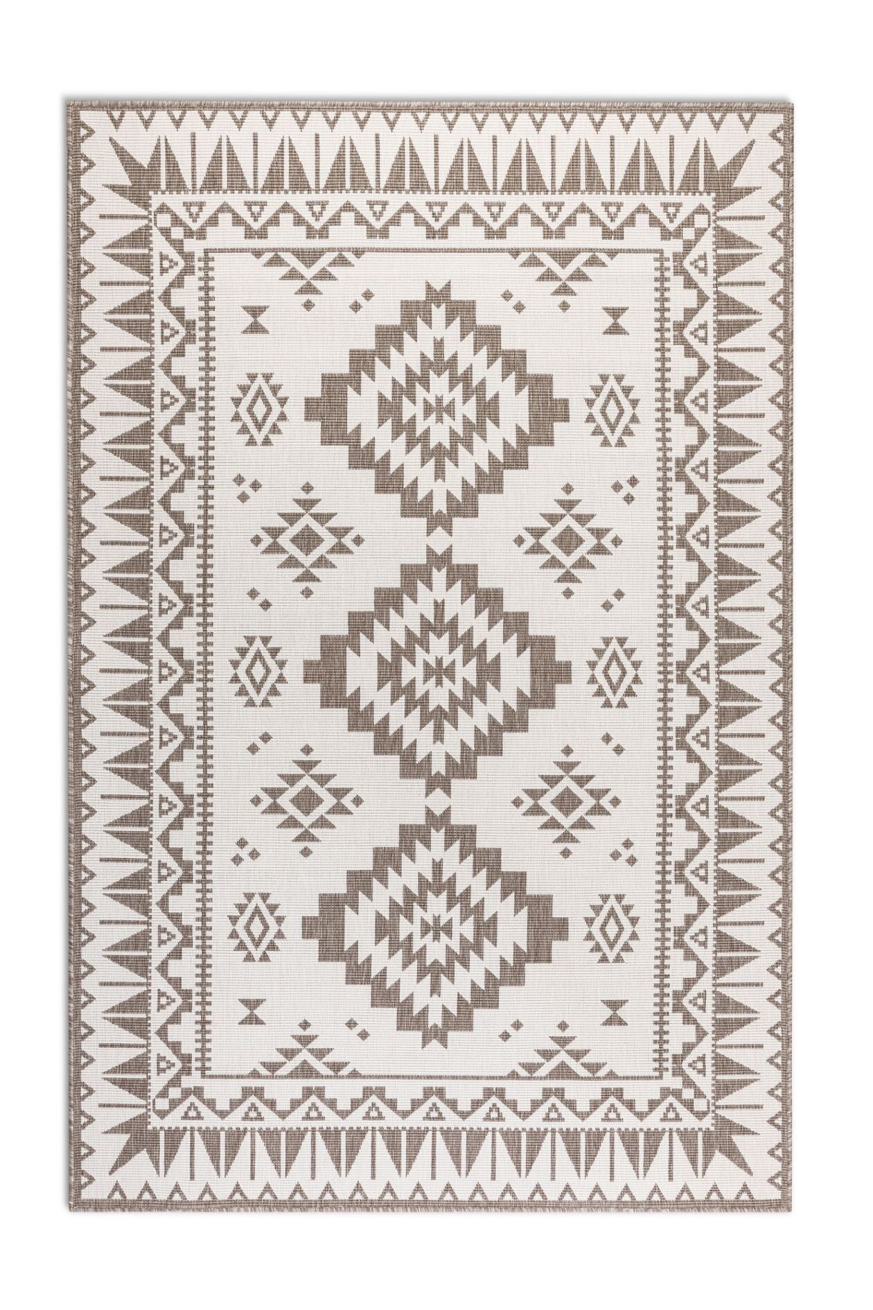 Elle Decoration Gemini inde og ude vendbart tæppe - Dynamisk Linen - Billede 2