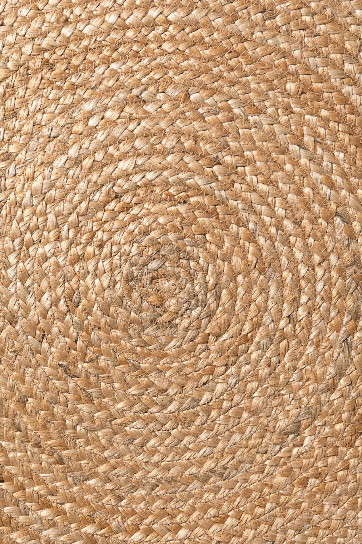 Hanse Home Flettet Jute tæppe rund Nuru - Natural guld - Billede 5
