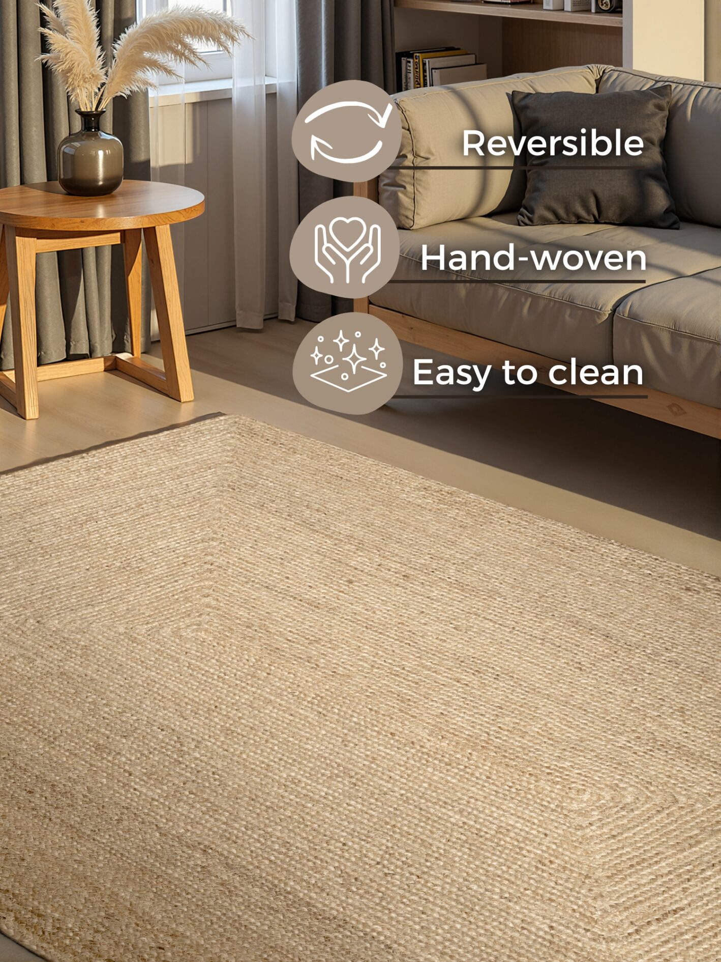 Hanse Home Juno Jute - Natur-hvid - Billede 5