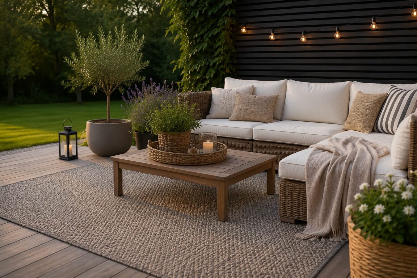 Udendørs tæpper – sådan skaber du mere hygge på terrasse, altan og i haven