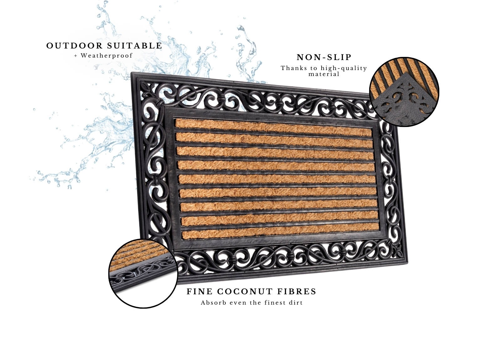 Hanse Home Mix Mats Dørmåtte - Cocos Panama - Billede 2