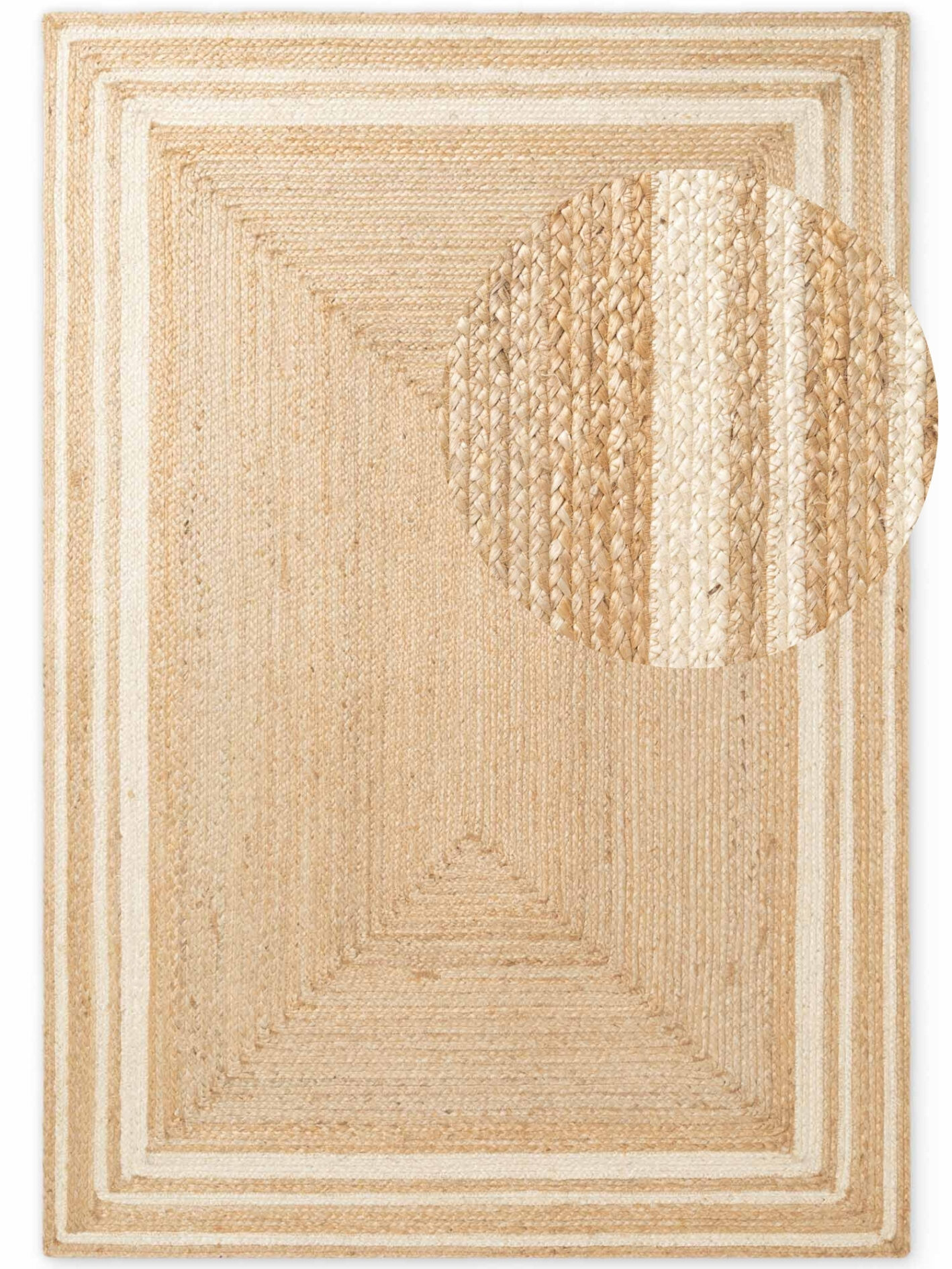 Hanse Home Jutetæppe Looma - Natur Guld-ivory - Billede 3