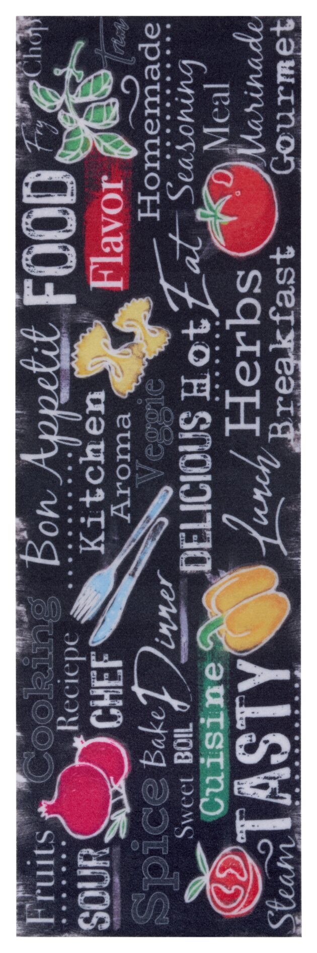 Cook & Clean Anti-Slip Løber - Delicious Kitchen Board 50x150 cm