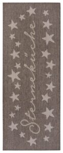 Cucina Anti-Slip Løber - Melierte Sterneküche Brun 62x150 cm