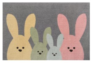Design dørmåtte Bunny Family 40x60