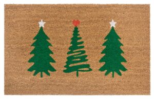 Dørmåtte Kokos - Decorated Pine Trees 45x75