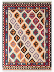 Hanse Home Kamal Afghan - Kian Creme-multi