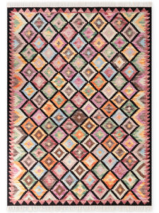 Hanse Home Kamal Afghan - Zara Sort-multi