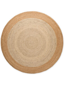 Hanse Home Looma Jutetæppe rund - Natural Ivory-guld